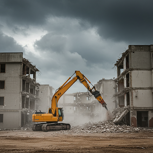 Wyburzenia
Rozbiórki budynków, usuwanie gruzu, prace z młotem hydraulicznym.